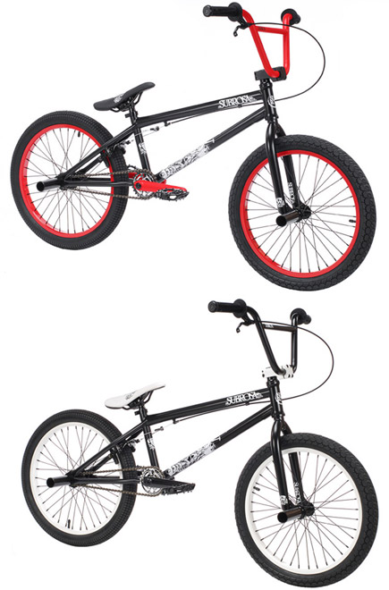 bmx red and black
